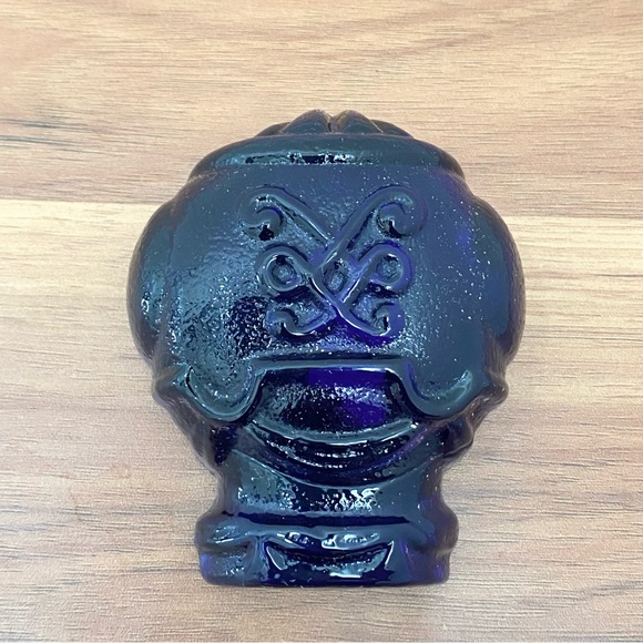 Vintage Handmade Cobalt Blue Art Glass Paperweight - Picture 2 of 11